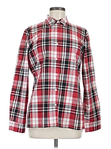 Jones New York Signature Long Sleeve Button-Down Shirt (view 1)