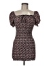Blush 100% Rayon Print Black Cocktail Dress Size M - photo 1