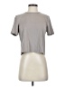 Marled Essentials Gray Short Sleeve Top Size S - photo 1