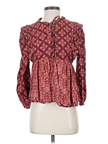 Blue Rain 3/4 Sleeve Blouse (view 1)