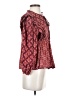 Blue Rain 100% Rayon Red 3/4 Sleeve Blouse Size XS - photo 4