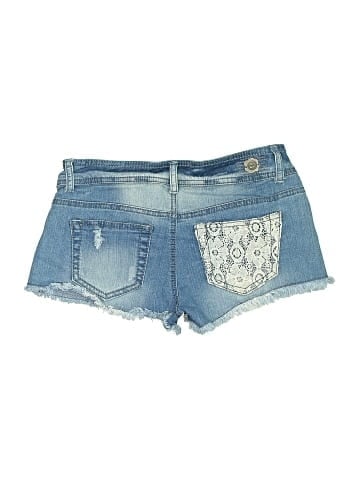 1st Kiss Denim Shorts (view 2)