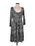 Madison Animal Print Black Casual Dress Size L - photo 1