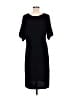 Forever Solid Black Casual Dress Size M - photo 2