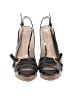 Prada 100% Leather Black Leather Buckle Accent Sandals Size EU 37 1/2 - photo 2