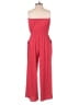 Express Solid Red Jumpsuit Size XS - photo 2