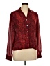 Epic 100% Polyester Animal Print Red Long Sleeve Blouse Size L - photo 1