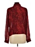 Epic 100% Polyester Animal Print Red Long Sleeve Blouse Size L - photo 2