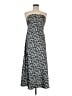Express 100% Polyester Print Black Casual Dress Size M - photo 1