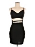 Windsor Solid Black Cocktail Dress Size L - photo 1
