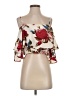 Luxxel Ivory Short Sleeve Blouse Size S - photo 1