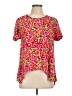 Blue Ginger Pink Short Sleeve Blouse Size L - photo 1