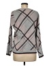 Charter Club Plaid Gray Pullover Sweater Size M - photo 2