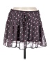 American Eagle Outfitters 100% Polyester Hearts Gray Casual Skirt Size M - photo 1