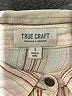 True Craft Stripes Ivory 3/4 Sleeve Button-Down Shirt Size S - photo 7