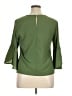 Meraki 100% Polyester Green 3/4 Sleeve Blouse Size XL - photo 2