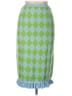 Pushbutton Argyle Green Formal Skirt Size L - photo 1