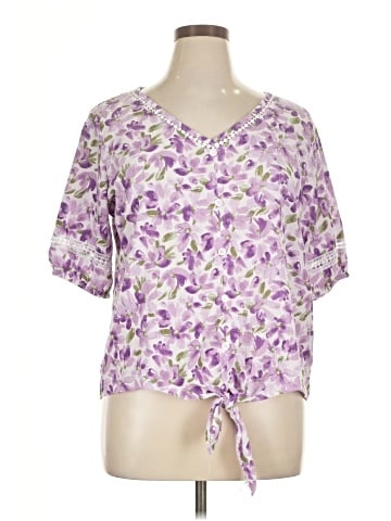 Berkley Jensen Short Sleeve Blouse (view 1)