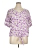 Berkley Jensen Purple Short Sleeve Blouse Size XL - photo 1