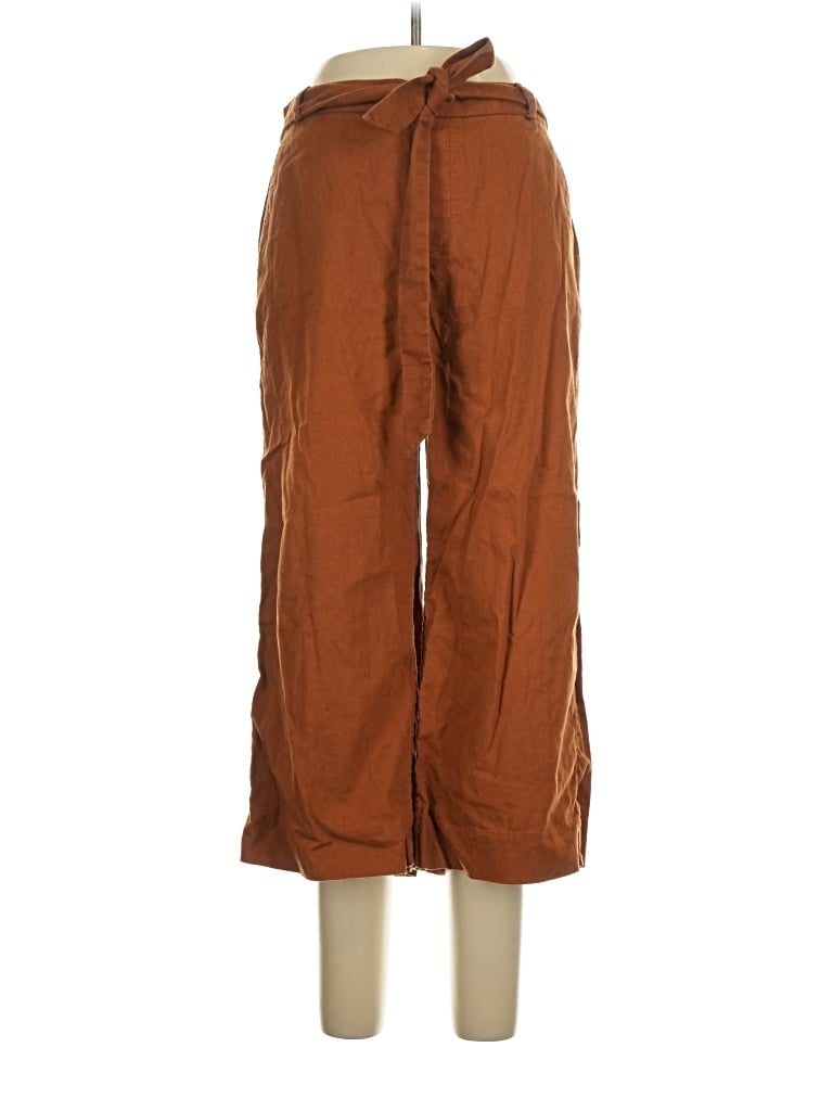 Pre-owned Banana Republic Factory Store Linen Pants In Brown