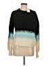Eleven Six Color Block Black Wool Pullover Sweater Size Med - Lg - photo 1