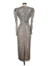 Mac Duggal 100% Polyester Silver Cocktail Dress Size 2 - photo 2