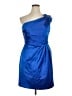 David's Bridal 100% Polyester Blue Cocktail Dress Size 14 - photo 1