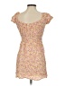 Bebop 100% Rayon Floral Yellow Casual Dress Size S - photo 2