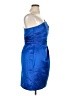 David's Bridal 100% Polyester Blue Cocktail Dress Size 14 - photo 4