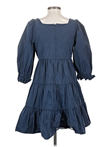Madewell Poplin Lizzie Babydoll Dress (view 2)