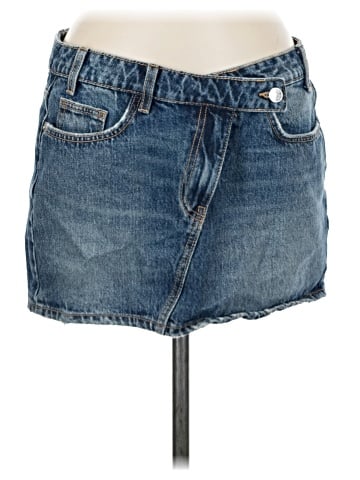 Zara Denim Skirt (view 1)