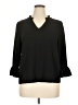 CeCe Black 3/4 Sleeve Blouse Size XL - photo 1
