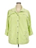 Ruby Rd. Stripes Green 3/4 Sleeve Blouse Size 2X - photo 1