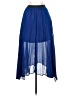 Fire Los Angeles 100% Polyester Solid Blue Formal Skirt Size S - photo 1