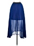 Fire Los Angeles 100% Polyester Solid Blue Formal Skirt Size S - photo 2