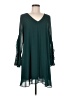 Soprano 100% Polyester Solid Teal Casual Dress Size M - photo 1