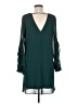 Soprano 100% Polyester Solid Teal Casual Dress Size M - photo 2
