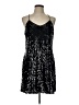 Express 100% Polyester Stars Black Cocktail Dress Size L - photo 1