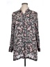 J.Jill 100% Rayon Paisley Gray Long Sleeve Blouse Size XL - photo 1