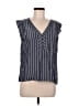 Old Navy 100% Rayon Blue Sleeveless Blouse Size Lg Petite - photo 1