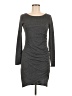 Leith Solid Gray Casual Dress Size M - photo 1