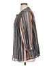 Cj Banks 100% Polyester Stripes Gray 3/4 Sleeve Blouse Size 16 - 18 - photo 5