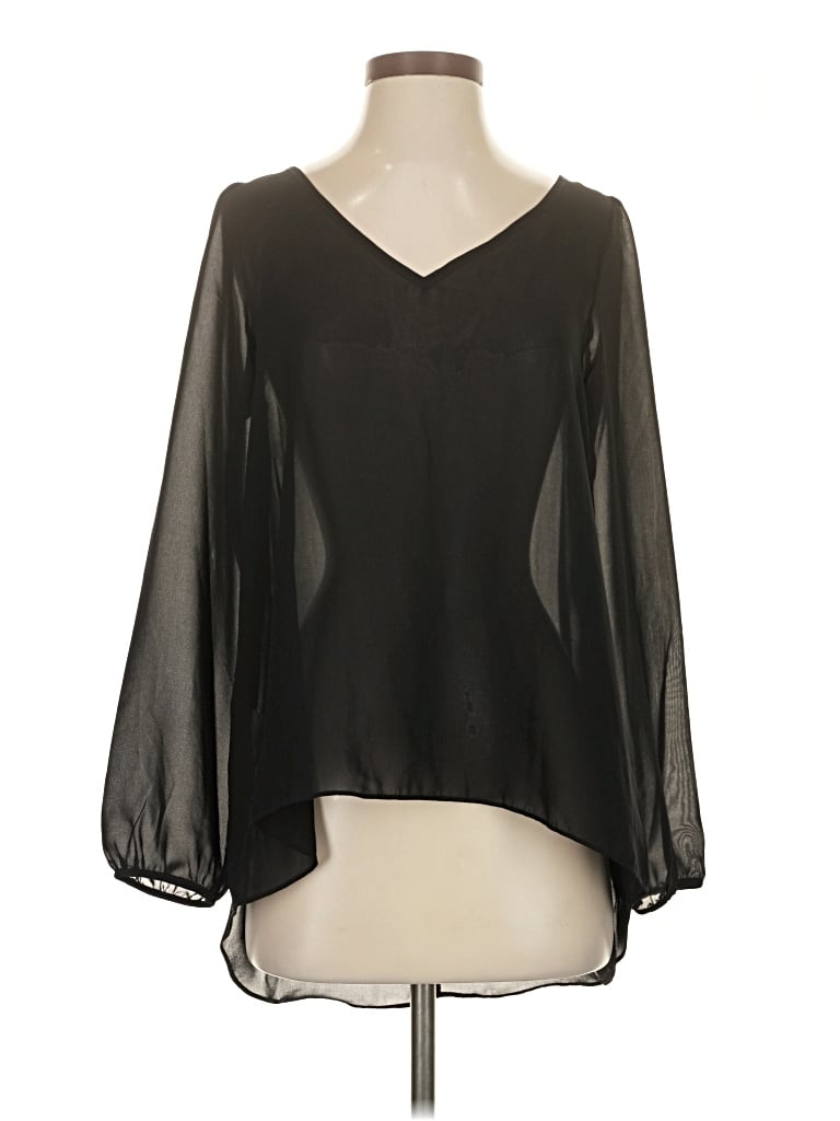 Pre-owned Bcbgeneration 3/4 Sleeve Blouse In Black