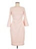 Calvin Klein Solid Pink Cocktail Dress Size 6 - photo 1