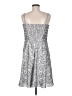 Cache 100% Polyester Tweed Silver Cocktail Dress Size 6 - photo 2