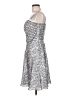 Cache 100% Polyester Tweed Silver Cocktail Dress Size 6 - photo 5