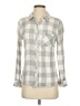 Rails 100% Rayon Checkered-gingham Gray Long Sleeve Button-Down Shirt Size S - photo 1