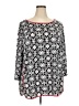 Ruby Rd. Black 3/4 Sleeve Blouse Size 2X - photo 1