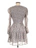 Allison 100% Polyester Floral Gray Blue Casual Dress Size 2 (estimated) - photo 2