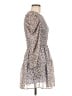 Allison 100% Polyester Floral Gray Blue Casual Dress Size 2 (estimated) - photo 4